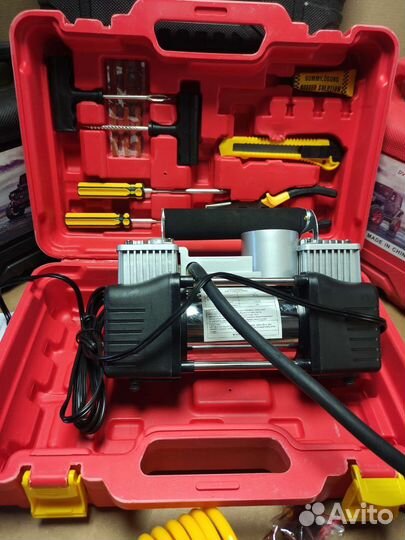 Набор инструментов компрессор два цилиндра