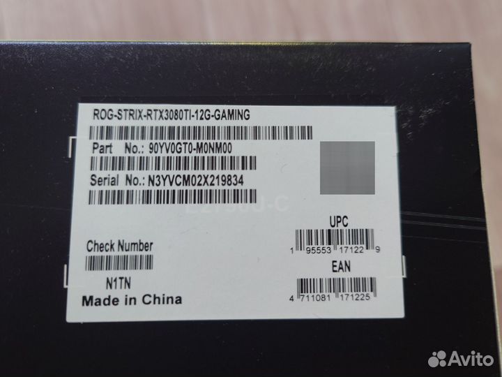 Видеокарта asus ROG Strix GeForce RTX 3080 Ti