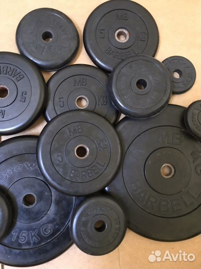 Блины, гриф гантели