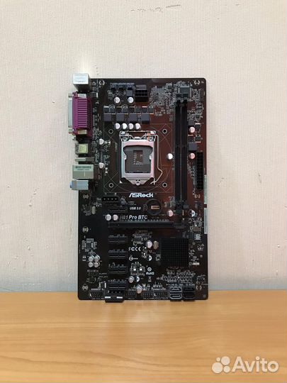 Материнская плата ASRock H81 Pro BTC, Сокет 1150
