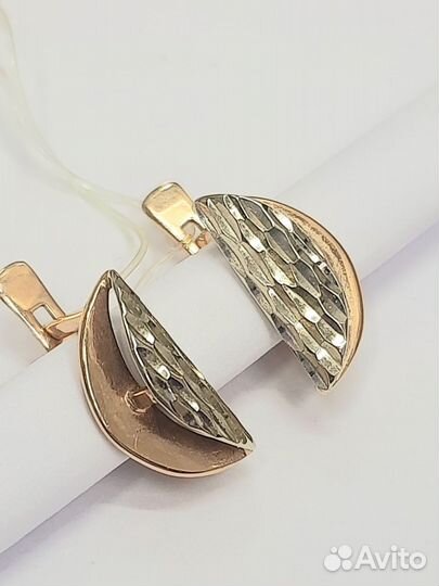 Серьги золото 585 пробы вес:2,86