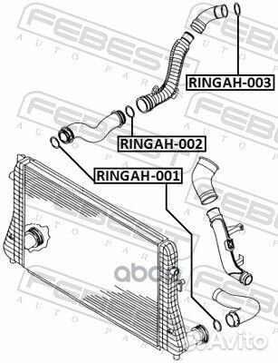 Кольцо уплотнительное патрубка VAG ringah-003 F