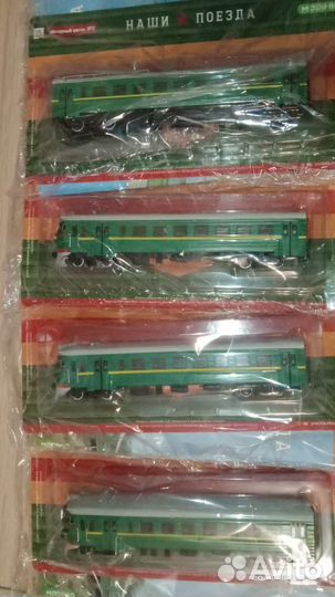 Эр2 головные вагоны серии наши поезда 1/87 Модимио