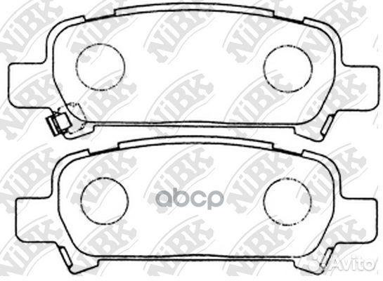 Колодки тормозные дисковые PN7415 NiBK