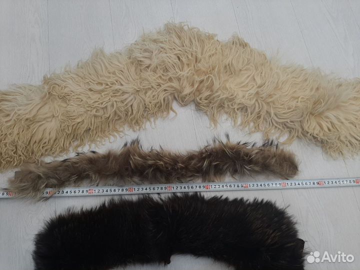 Мужская шапка из норки и воротники из натурального