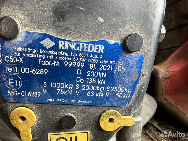 Ringfeder C50-x d 200 kN новый швеция