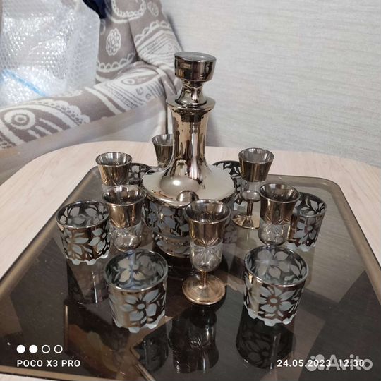 Графин с рюмками СССР