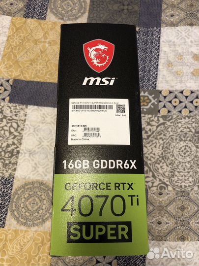 Видеокарта MSI Gaming x Slim RTX 4070 Ti Super 16