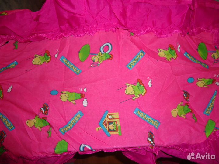 Кроватка кукольная с балдахином 