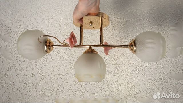 Светильники потолочные на 1 и на 3 лампы