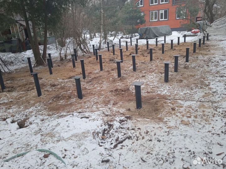 Свайно винтовой фундамент