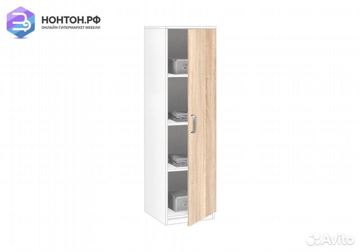 Пенал 20.02 белый / дуб сонома