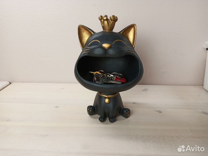 Конфетница ключница статуэтка кот