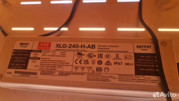 LED лампа для растений