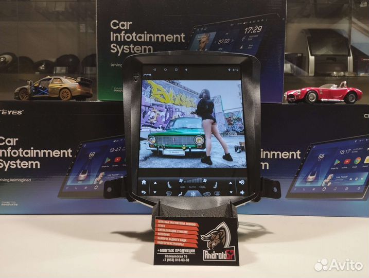 Магнитола chevrolet cruze в стиле Tesla