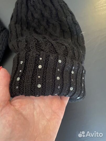 Шапка и шарф женский