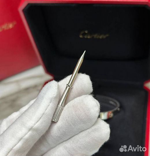 Браслет Cartier Love Белое Золото