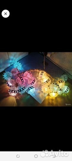 Гирлянды СССР фонарики, снегурочка