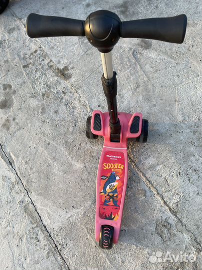 Самокат детский трехколесный светящиеся колеса