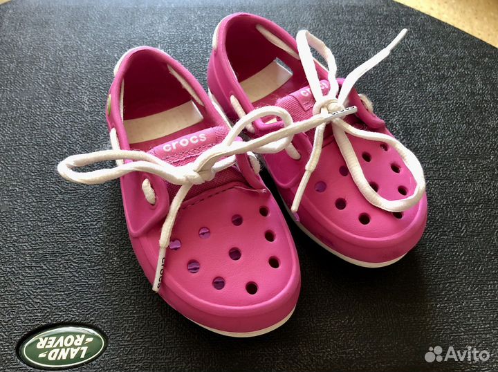 Кроксы мокасины crocs c8 15см
