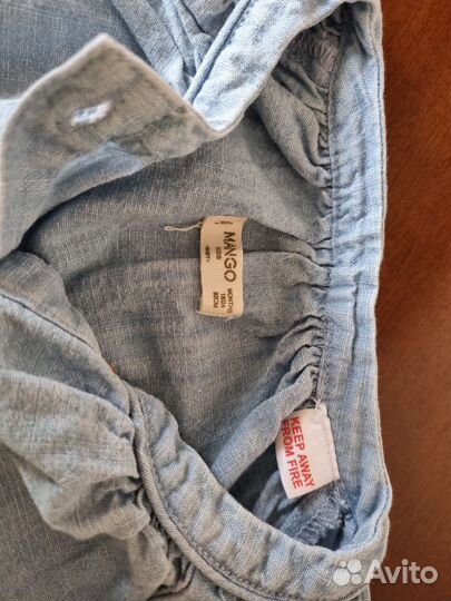 Рубашка джинсовая для девочки