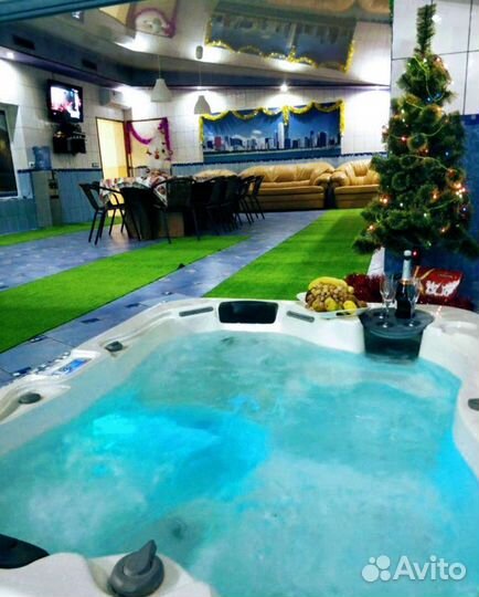 Сауна с бассейном