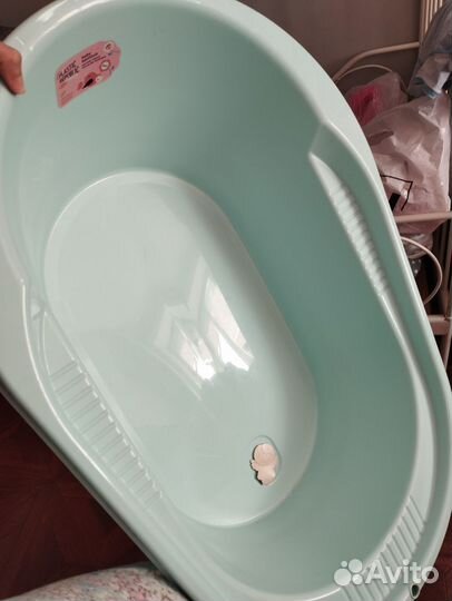 Ванночка для купания новорожденного с ковшиком