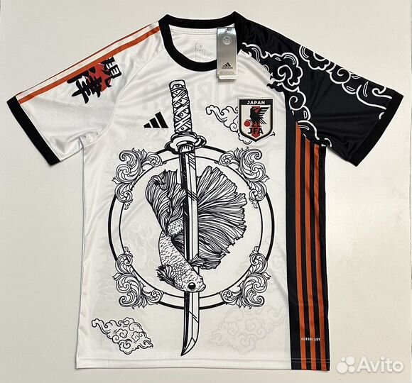 Футболка Сборной Японии с драконом и карпа М