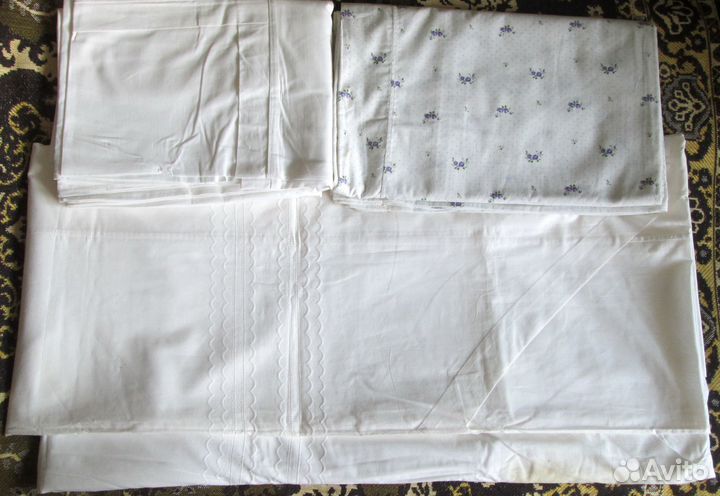 Пододеяльник,простынь, скатерть, лен жаккард СССР