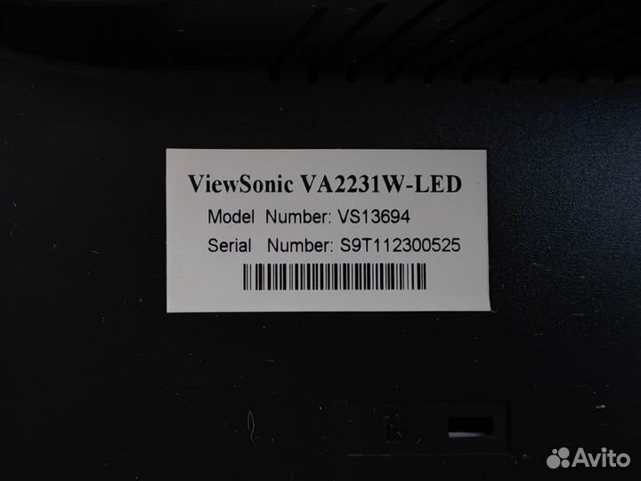 Монитор Viewsonic VA2231w -LED