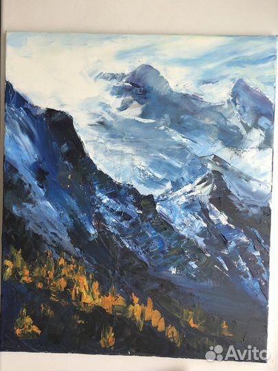 Картина маслом на холсте пейзаж 50х60