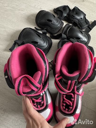 Коньки детские раздвижные 33 36