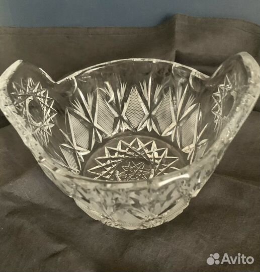 Конфетница хрустальная СССР