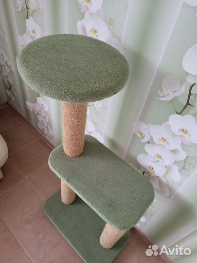 Комплекс для кошек 130х65х40см джутовый 3 уровня