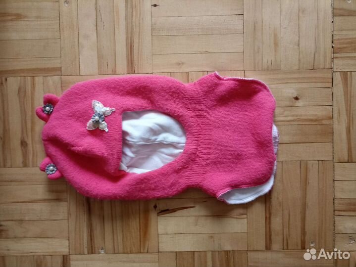 Шапка шлем для девочки