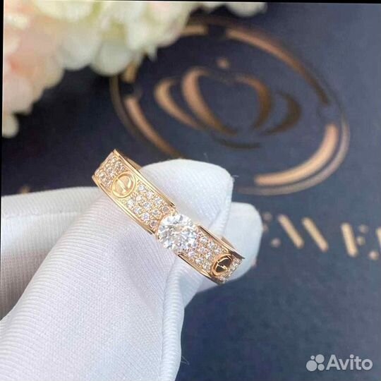 Cartier Love Solitaire Розовое золото