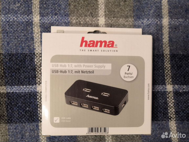 Разветвитель USB hama Hub