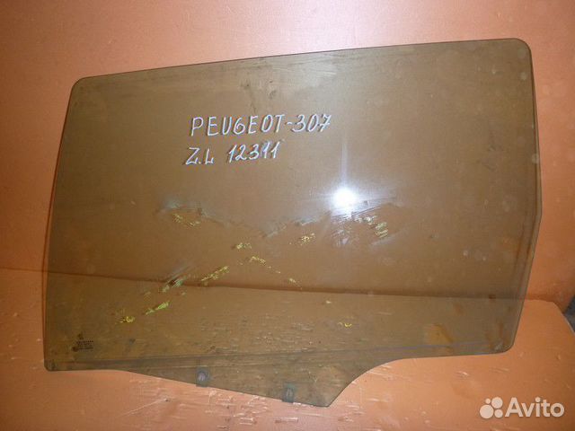 Стекло двери задней левой peugeot 307 2001-2007
