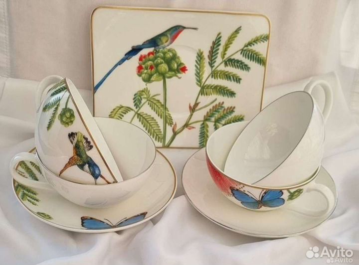 Чайные пары чашки тарелки пиалы Виллерой новые