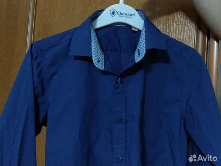 Рубашка с длинным рукавом р. 128-134