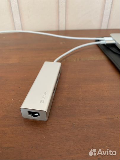 Переходник для MacBook type-C USB/RJ45 Ethernet