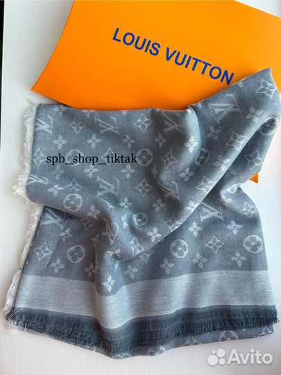 Платок Louis Vuitton gray 140/140