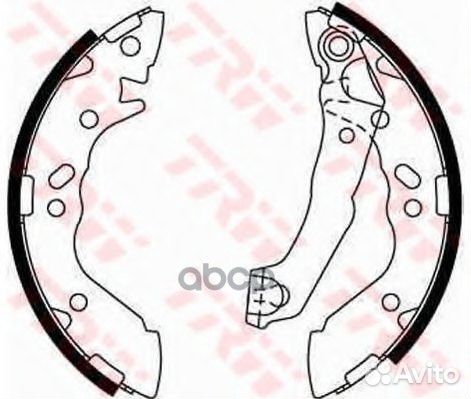 Колодки тормозные барабанные задн hyundai: atos