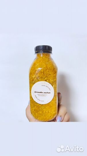 Соль для ванны с шиммером и миндальным маслом