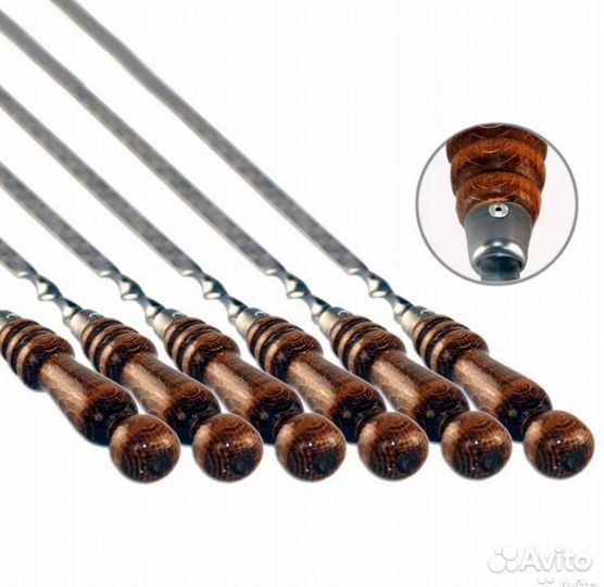 Шампура ручной работы дер.ручка