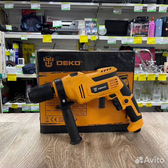 Дрель ударная deko dkid650W