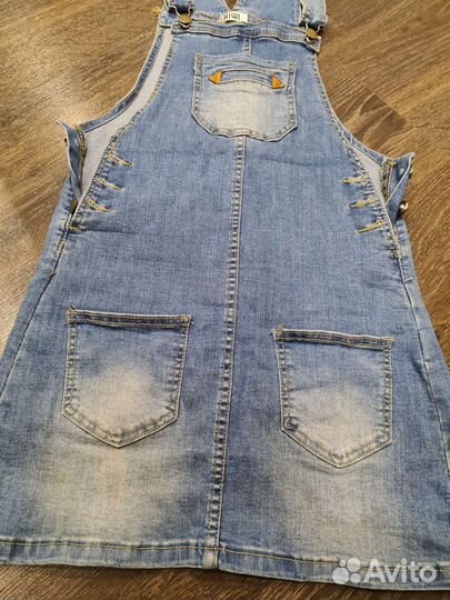 Джинсовый сарафан для девочки подростка