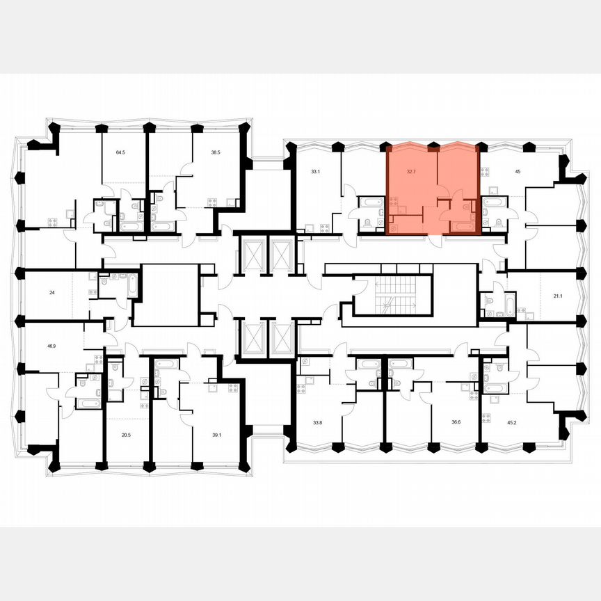 1-к. квартира, 32,7 м², 27/31 эт.