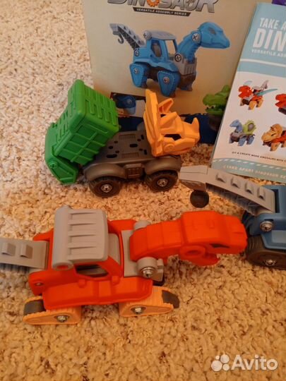 Конструктор машинки-динозавры