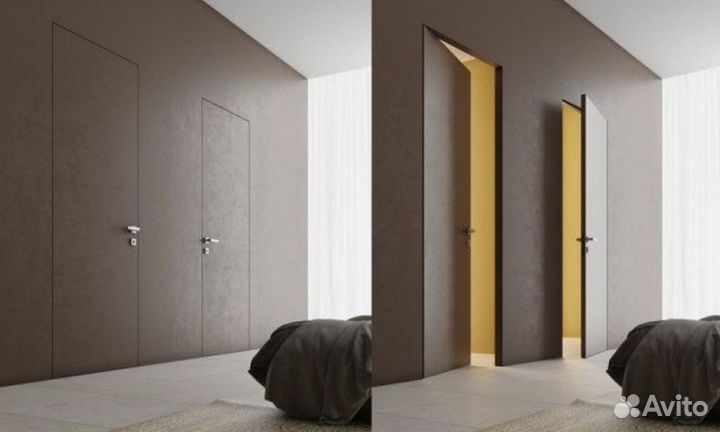 Двери скрытые межкомнатные под отделку